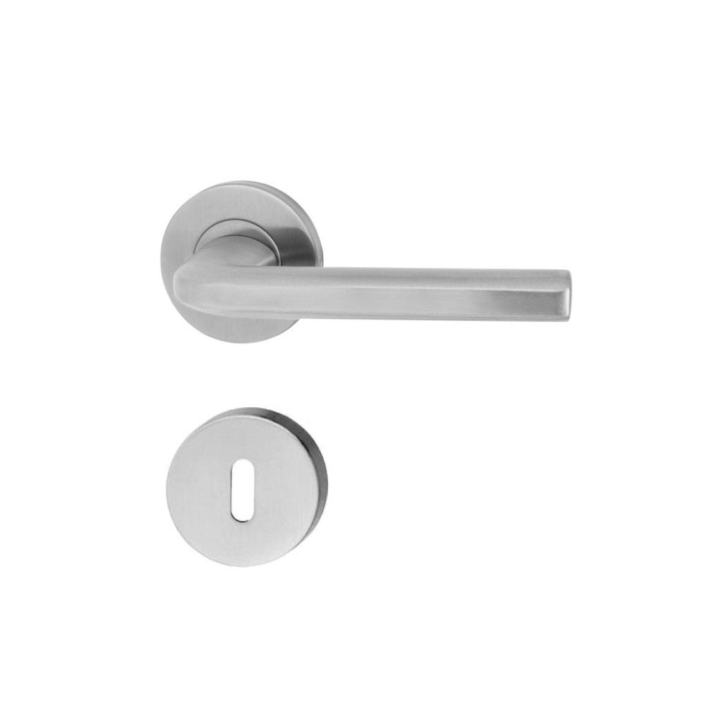 Tay nắm gạt thiết kế nắp chụp tròn Hafele dạng vuông