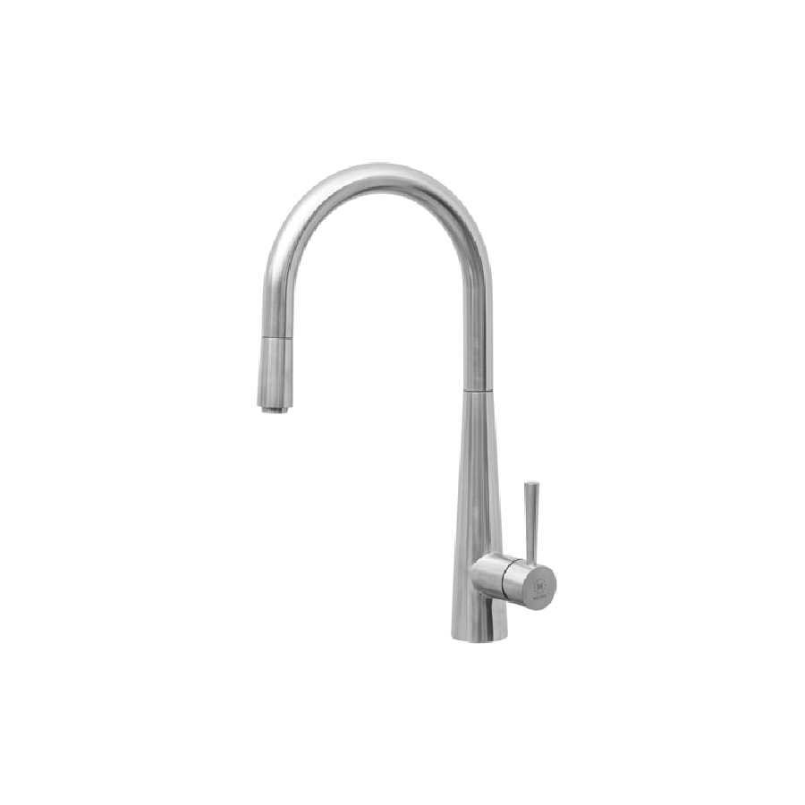 Vòi rửa chén nóng lạnh dây rút inox 304