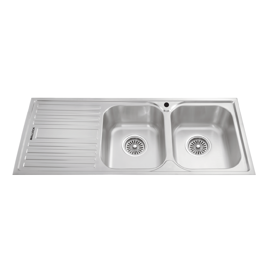 Chậu rửa chén 2 hố inox 304 kích thước 116cm