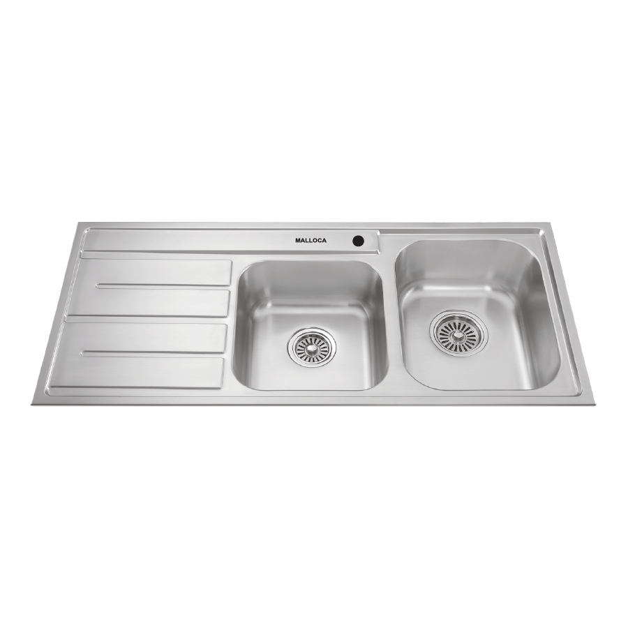 Chậu rửa chén 2 hố inox 304 kích thước 112cm