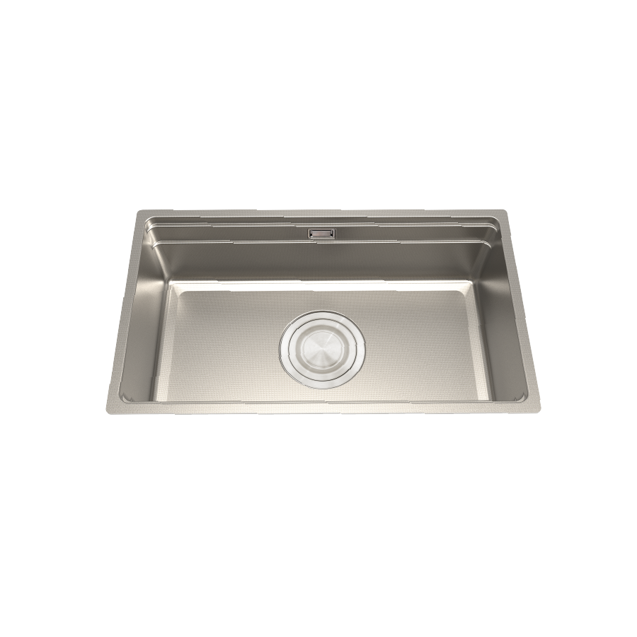 Chậu rửa chén 1 hố inox 304 linen kích thước 76cm