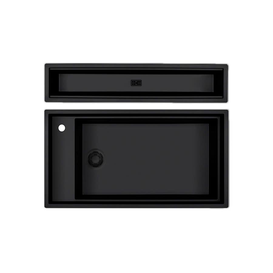 Chậu rửa chén đá granite 1 hố kích thước 86cm