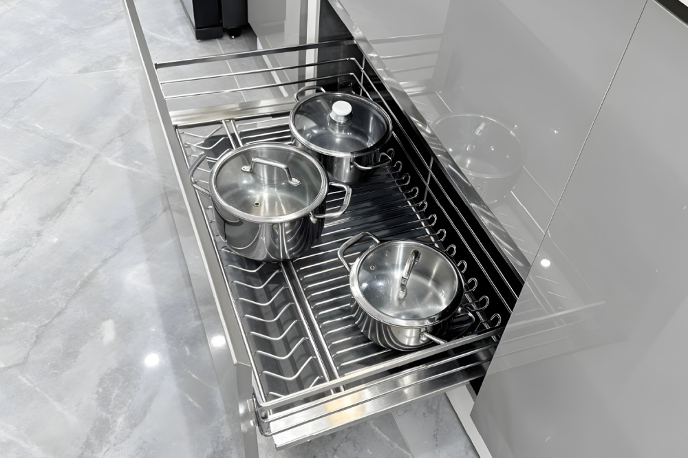 Giá xoong nồi 600mm Inox 304 nan Oval GrandX XP.60M