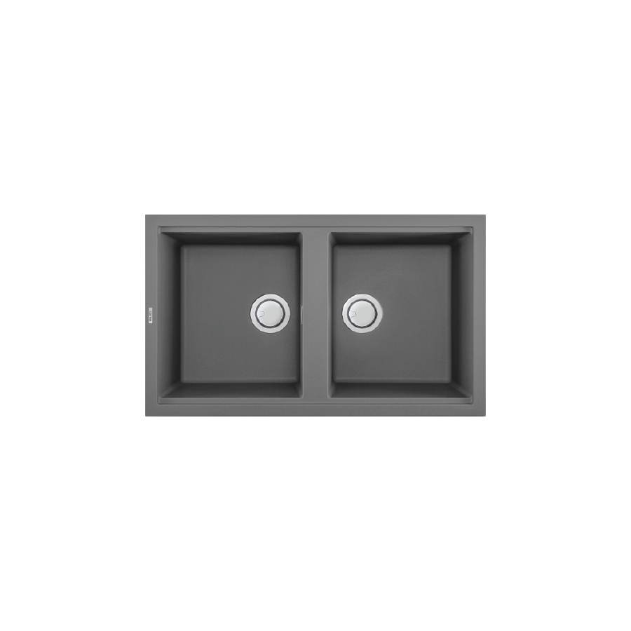 Chậu rửa chén đá granite 2 hố kích thước 86cm