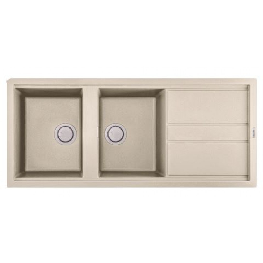 Chậu rửa chén đá granite 2 hố kích thước 116cm
