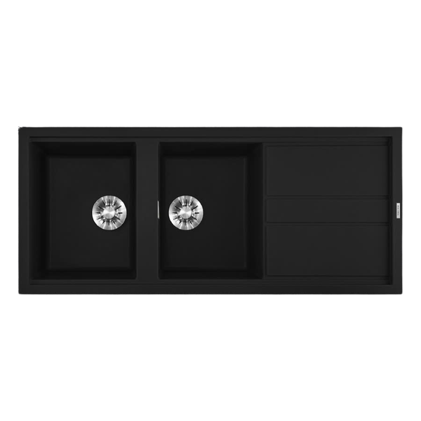 Chậu rửa chén đá Granite 2 hố kích thước 116cm