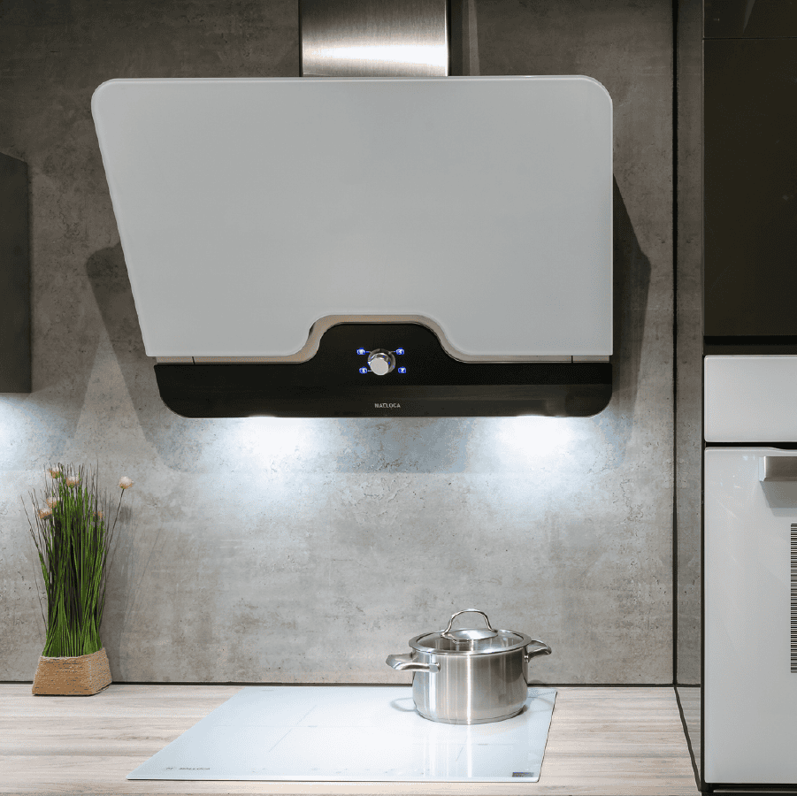 Máy hút mùi áp tường dạng nghiêng 80cm